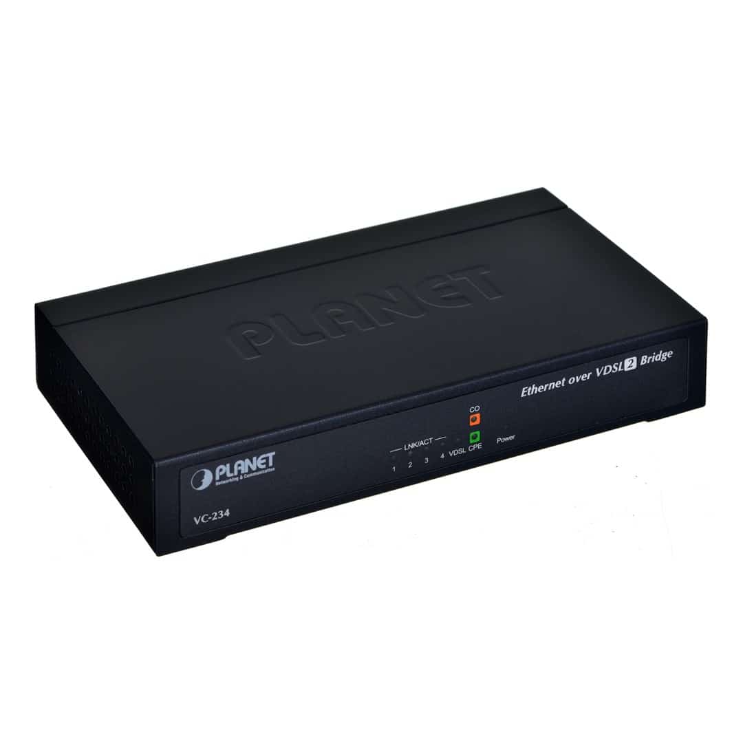 Konwenter PLANET VC-234 VDSL2 1xRJ-11, 4xRJ-45