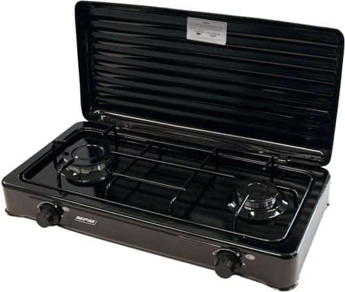 Kuchenka gazowa MPM SMILE-KN-02/1KB czarna 2 palniki