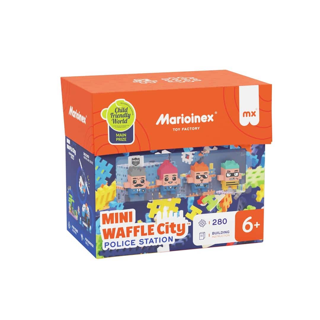 MARIOINEX Klocki Mini Waffle City Posterunek, 280 szt.