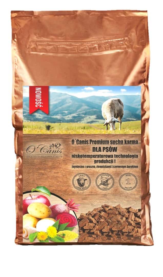 O'Canis Premium jagnię, ziemniak, burak 1,5kg