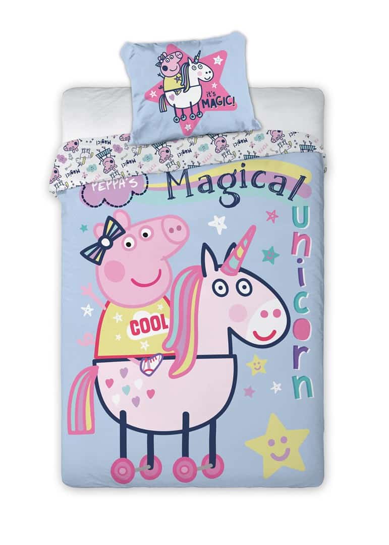 Pościel młodzieżowa Peppa 140x200cm + poduszka 70x90cm