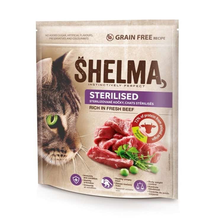 SHELMA karma sucha dla kotów sterylizowanych 1.4kg