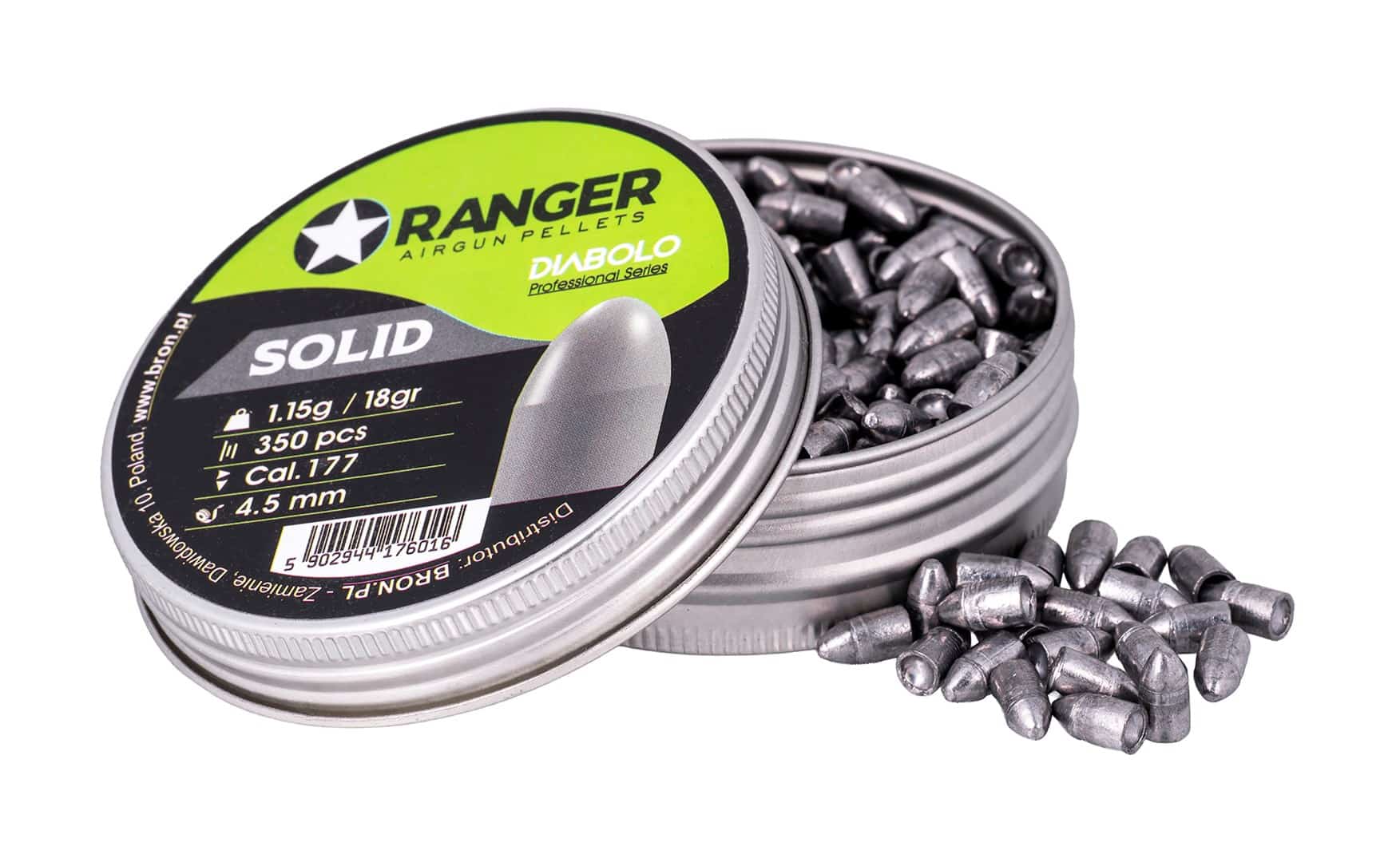 Śrut 4,5 mm RANGER Diabolo Professional Solid 350 szt.