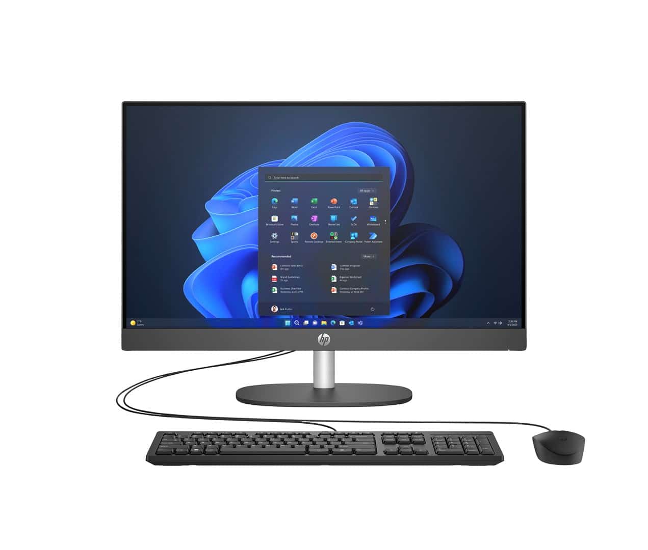 HP ProOne 240 G10 AIO 23.8" FHD IPS 250nits 7 155U 16GB DDR5 5600 SSD512