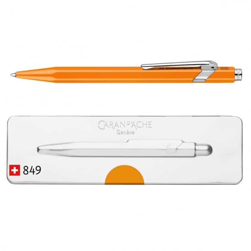 Caran d’Ache Długopis 849 Pop Line Fluo M, Pomarańczowy