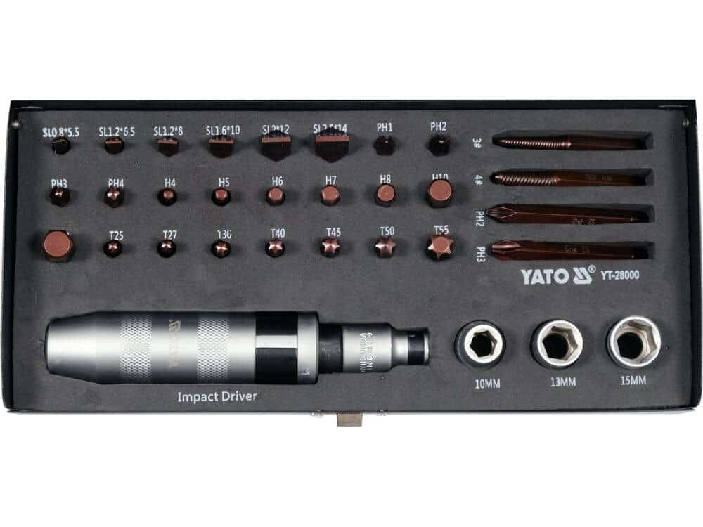 Zestaw Wkrętaków Udarowych 32 Szt YATO YT-28000