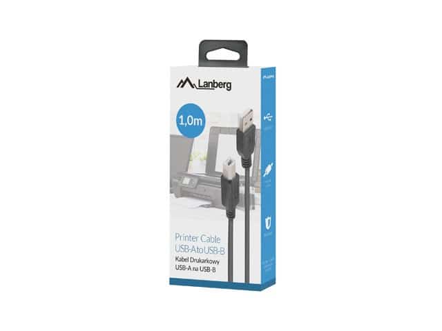 LANBERG KABEL USB-A->USB-B 1M CZARNY