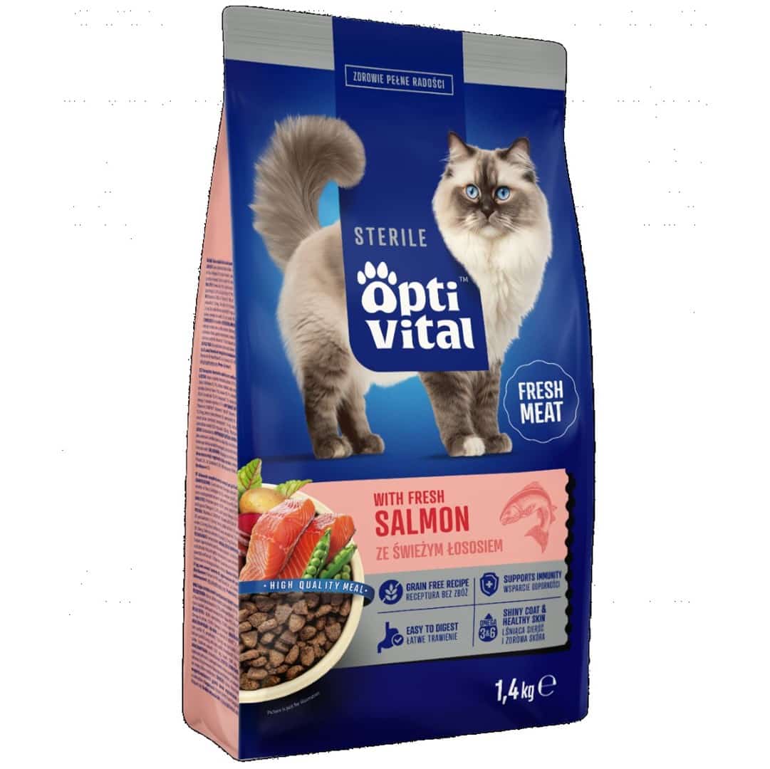 OptiVital Steril - Karma Sucha dla Sterylizowanych Kotów 1,4 kg
