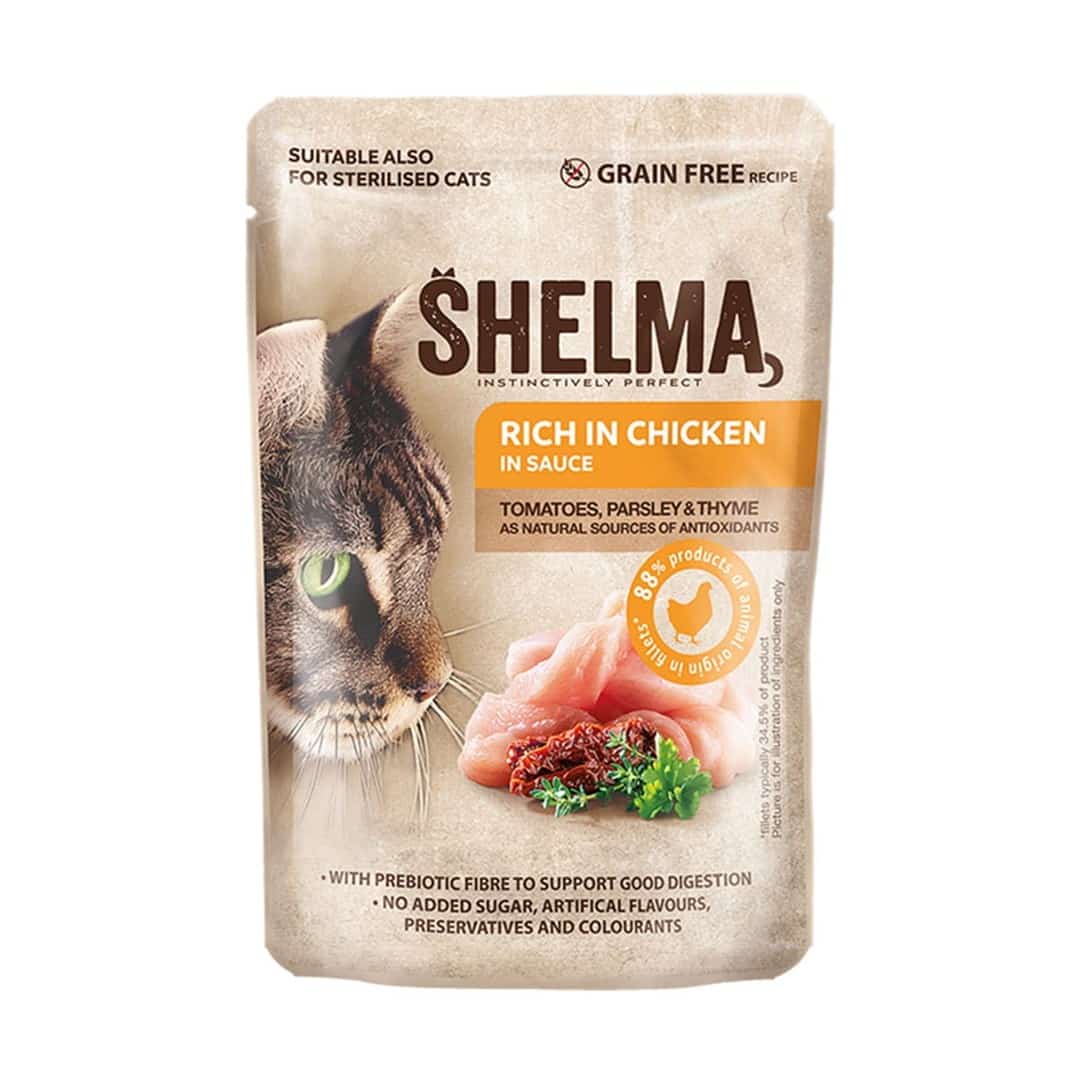 SHELMA saszetka z kurczakiem i pomidorami 85g