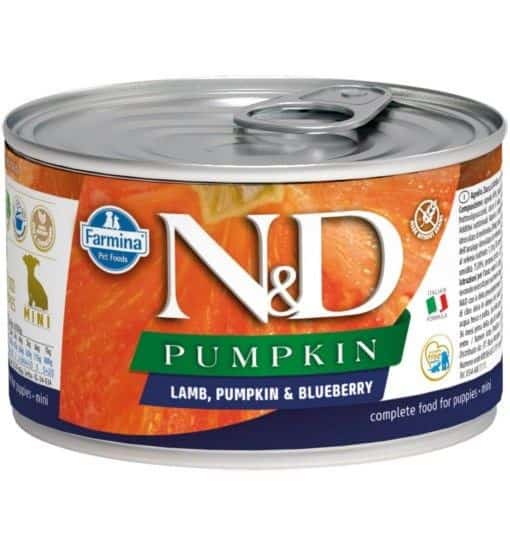 FARMINA N&D Dog Lamb, Pumpkin, Blueberry Mini Puppy 140g