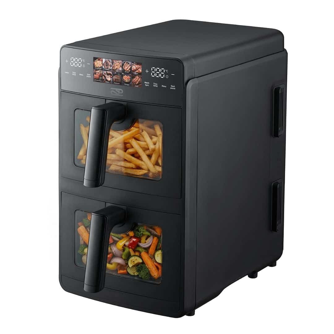 Frytkownica bez tłuszczu PROMIS Pionowa Podwójna 10 l, 2600 W, czarny