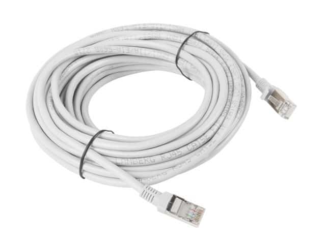 Kabel Lanberg PCF5-10CC-1000-S, 10m, szary