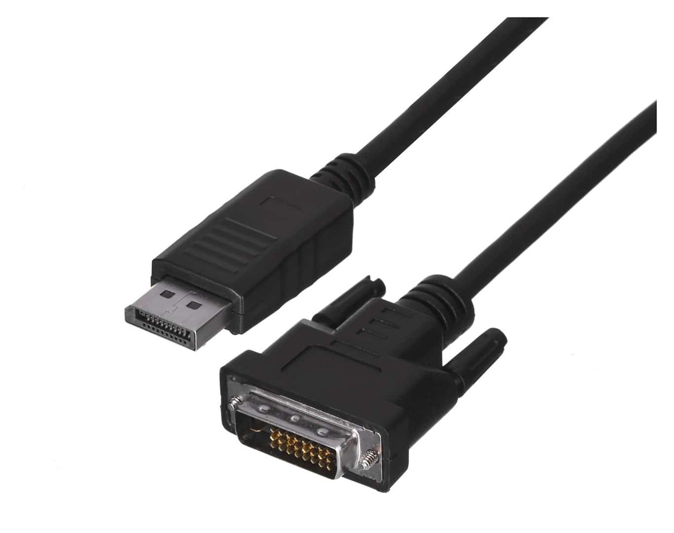 Kabel Lanberg CA-DPDV-10CU-0010-BK, 1m, czarny