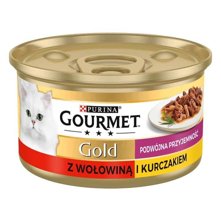 GOURMET GOLD Wołowina z kurczakiem - 85 g