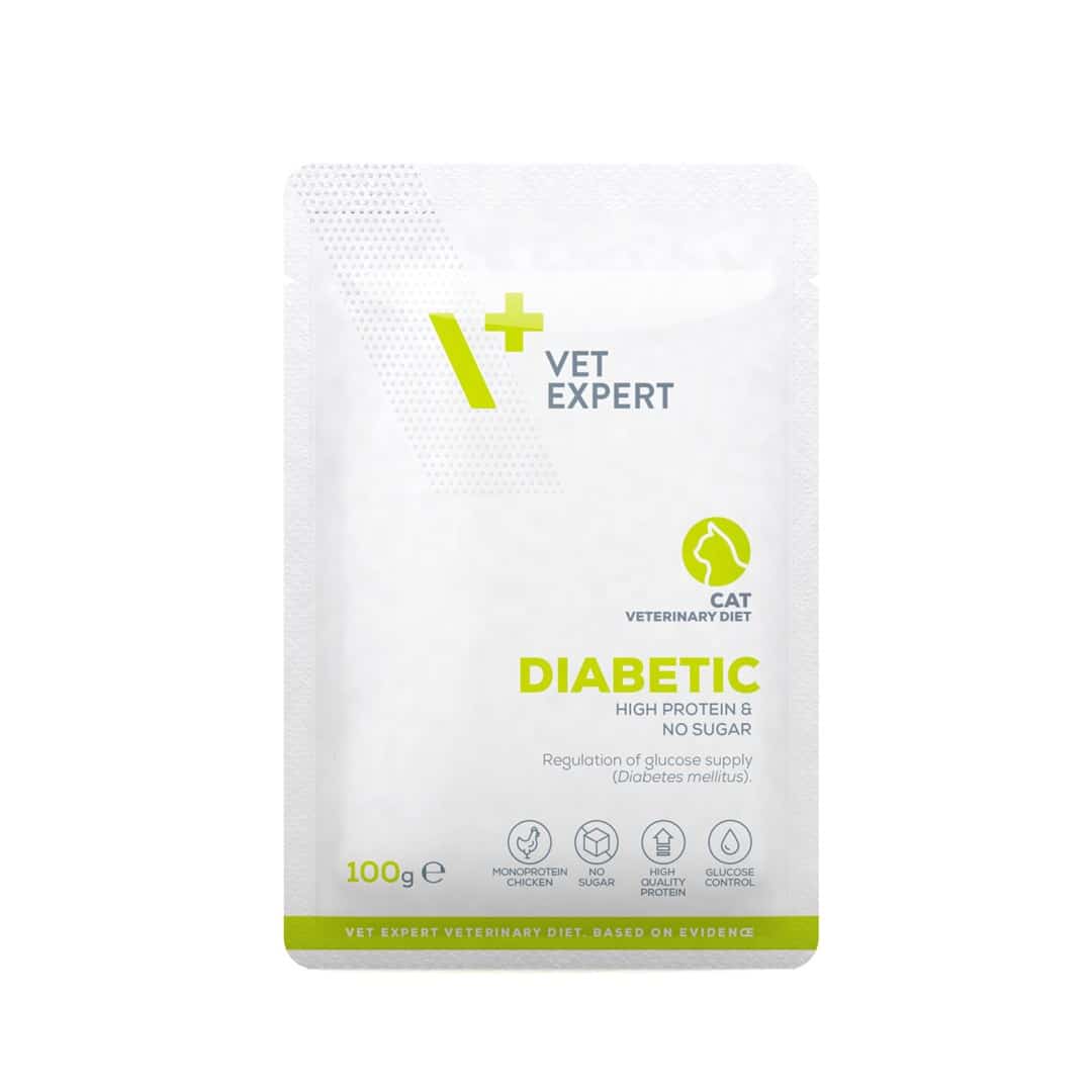 VetExpert Dietetyczna Karmę dla Kót z Diabetem 100g