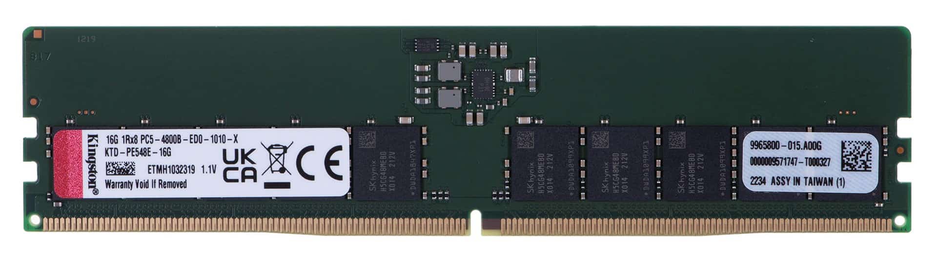 Pamięć Kingston 16GB DDR5-4800Mhz dla Dell