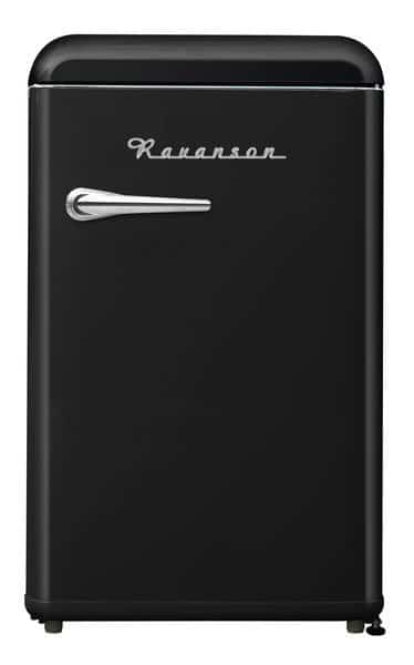 Lodówka Retro Ravanson LKK-120ERB (czarny)