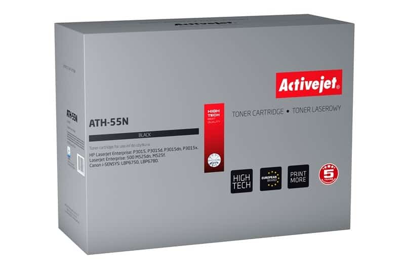Activejet ATH-55N Toner - Zamiennik HP 55A CE255A, Canon CRG-724