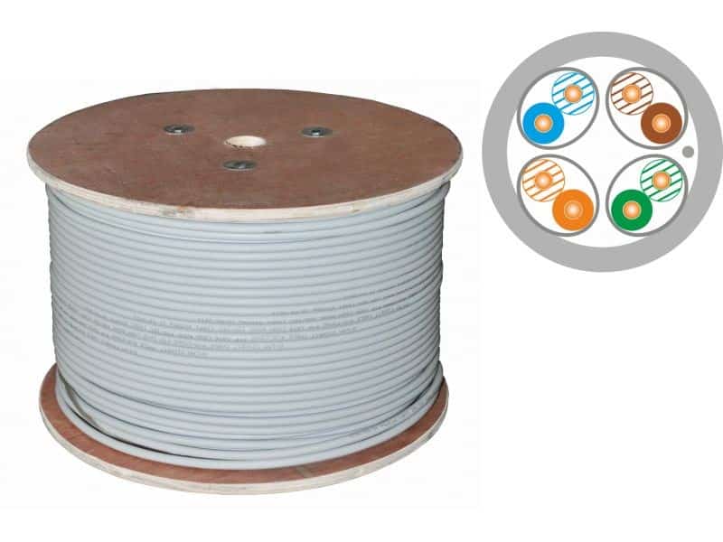 Alantec Kabel U/FTP kat.6A, 10Gb/s, 700 MHz, szary, 500m