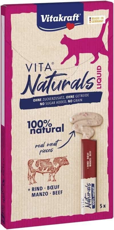 VITAKRAFT VITA NATURALS Liquid Wołowina 5x15g