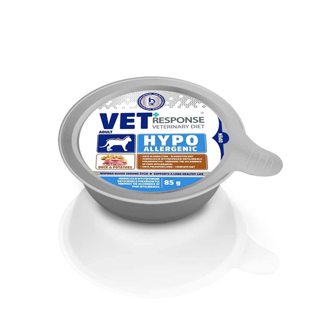 VET RESPONSE Hypoallergenic kaczka 85g dla kota