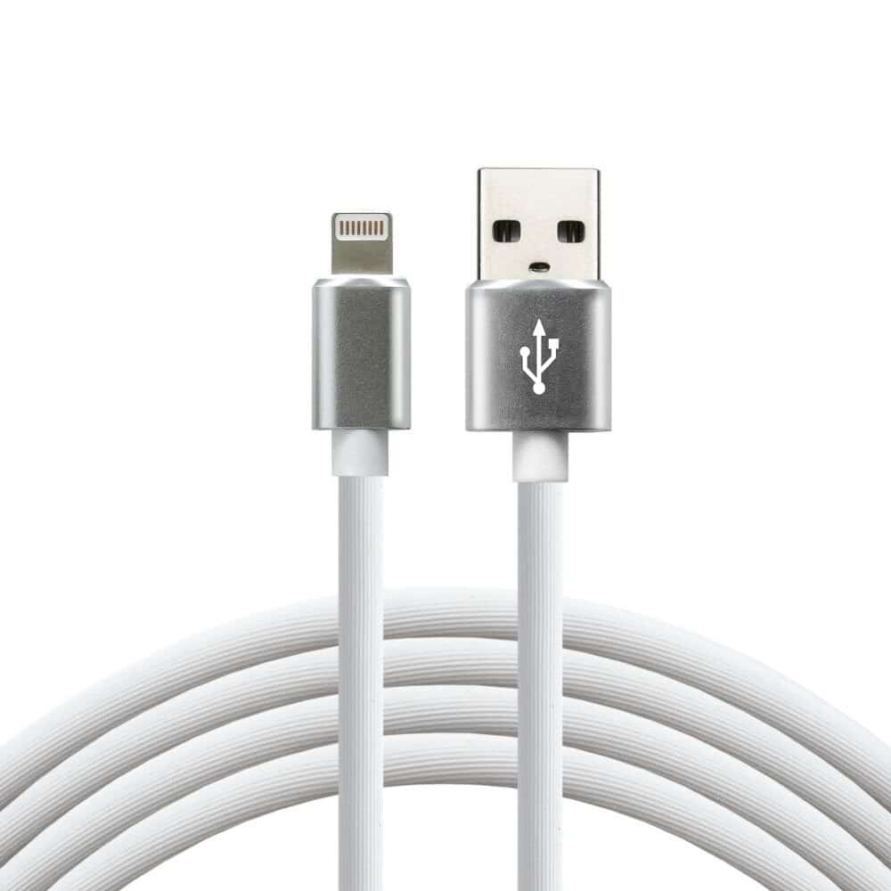 Kabel zasilający everActive CBS-1IW (USB - Lightning, 1m, biały)