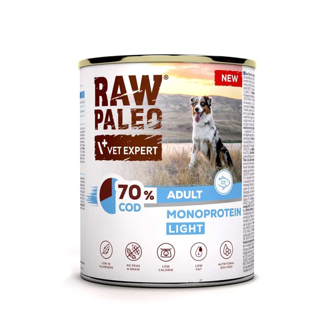 VetExpert Raw Paleo Dorsz/Cod Light 800g
