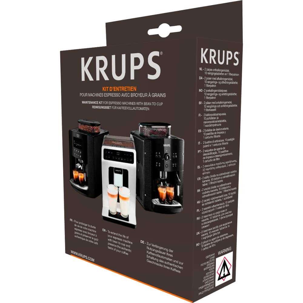 Zestaw do konserwacji ekspresów Krups XS530010 - 10 tabletek czyszczących