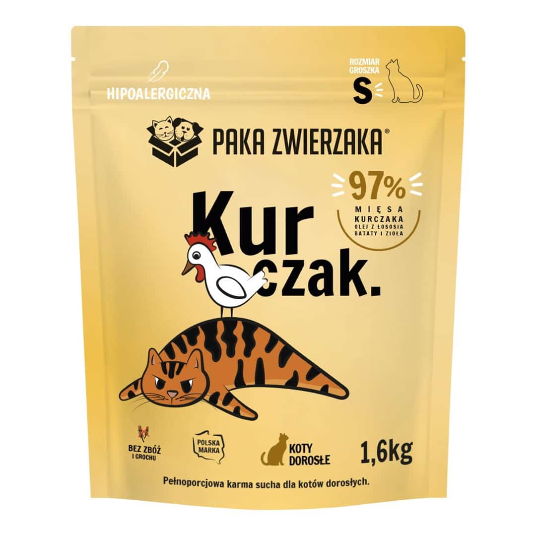 Paka Zwierzaka Kurczak "S" 1,6kg - Bez Cukru i Soi