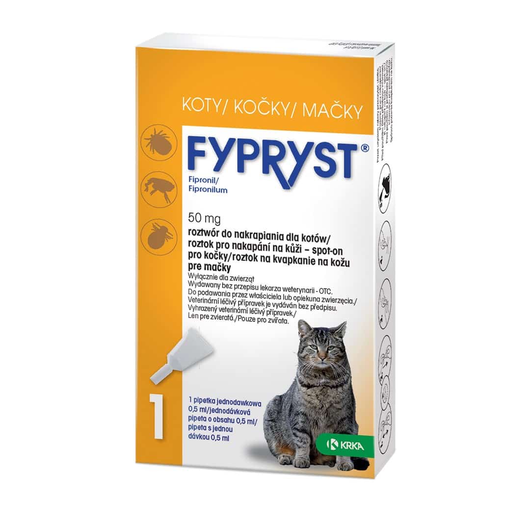 Fypryst 50 mg dla kota - 1 pipeta - preparat leczniczy