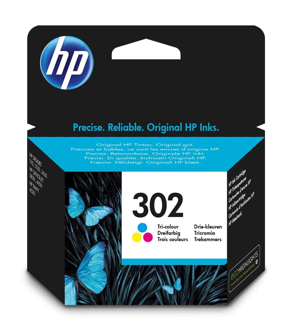 Tusz HP kolor HP 302, 165 str., 4 ml