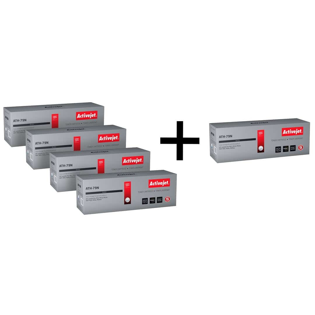 4 x Activejet toner do HP 79A + 1 za 1 zł