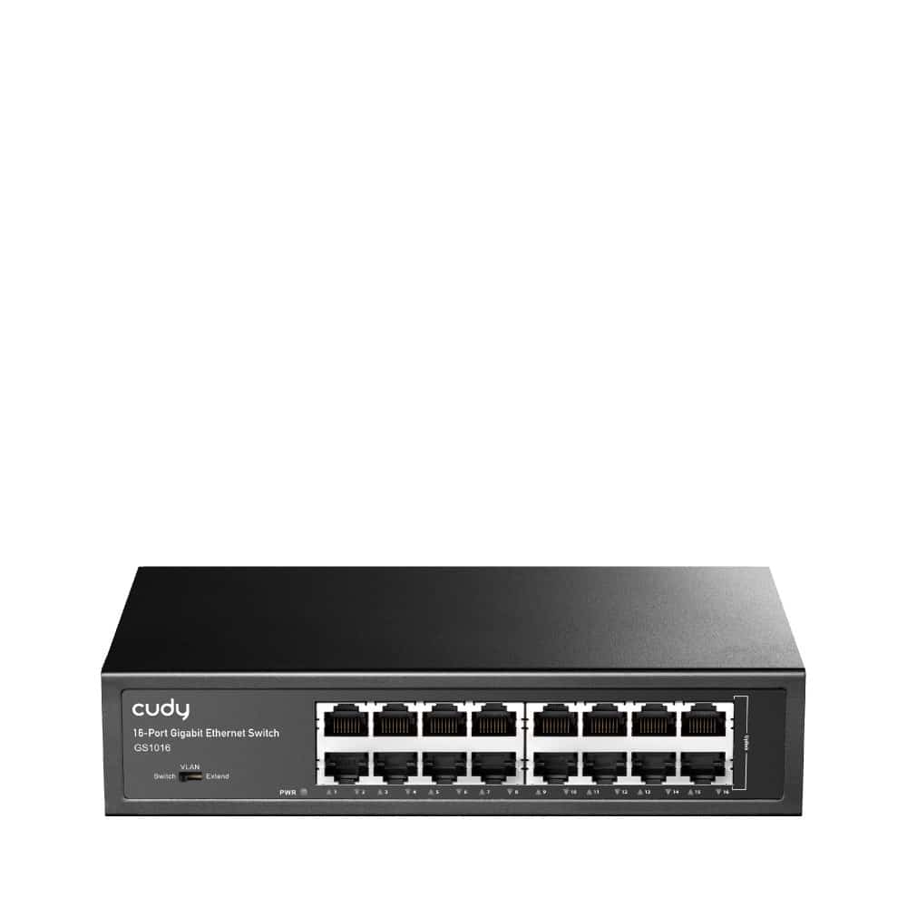 Switch CUDY GS101016 - Czarny, 100-240V