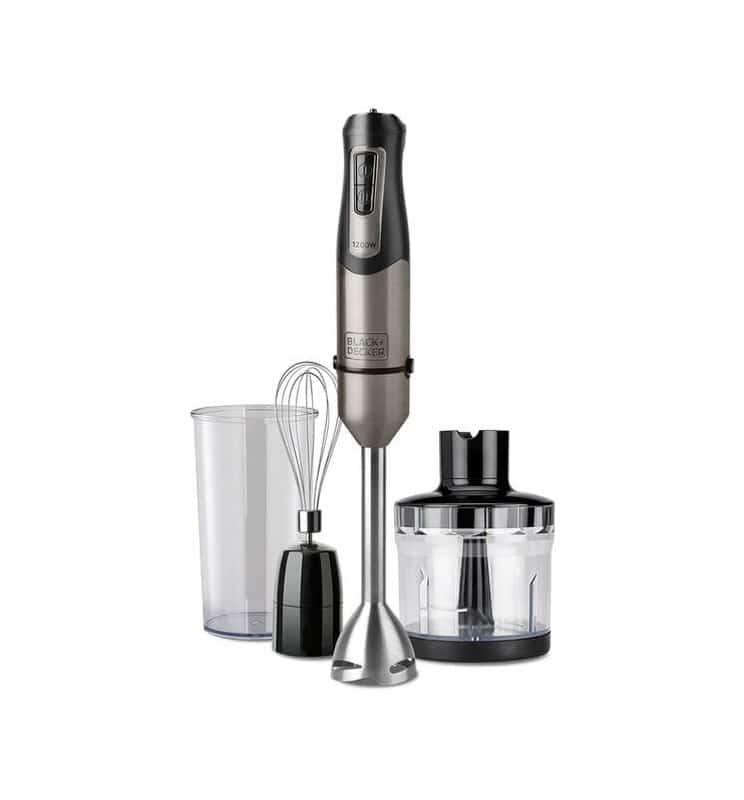 Blender ręczny Black+Decker BXHBA1200E srebrny, czarny