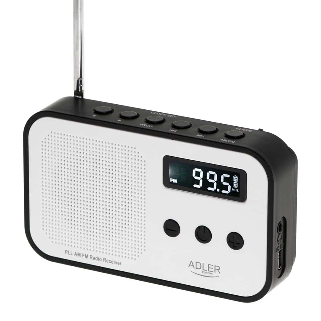 Radio ADLER AD 1907 - Przyciski, Zegarek, 600 mAh