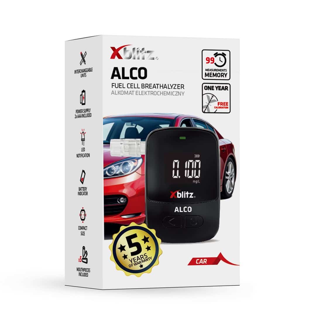 XBLITZ ALKOMAT ELEKTROCHEMICZNY ALCO - Czarny