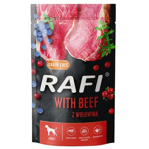 DOLINA NOTECI Rafi z wołowiną, borówką i Żurawiną - 500 g