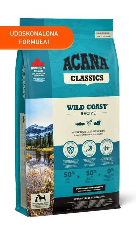 ACANA Wild Coast Dog 14,5kg - Wyprzedaż