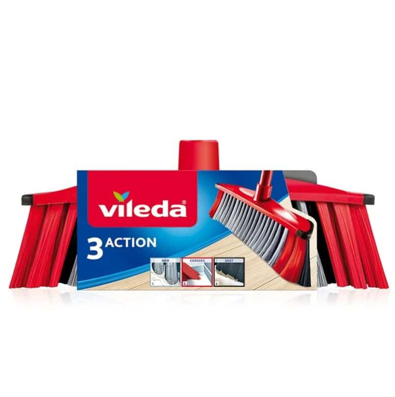 Wkład do szczotki Vileda 3Action - Czerwony, Czarny, Szary