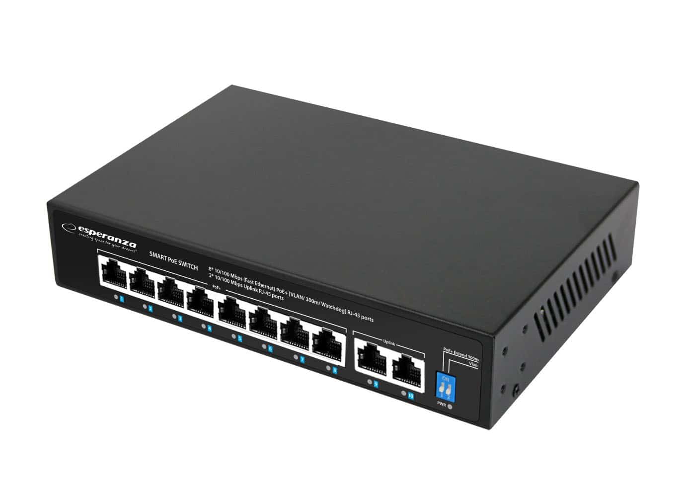 ESPERANZA ENS106 Switch 10-Portowy 10/100M 96W
