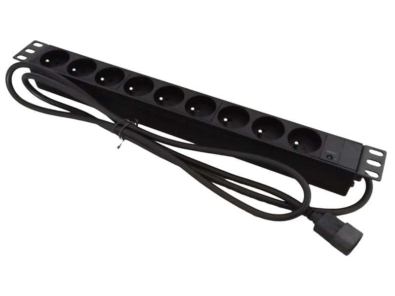 Listwa zasilająca A-LAN PZ09U, 1,8m, czarna