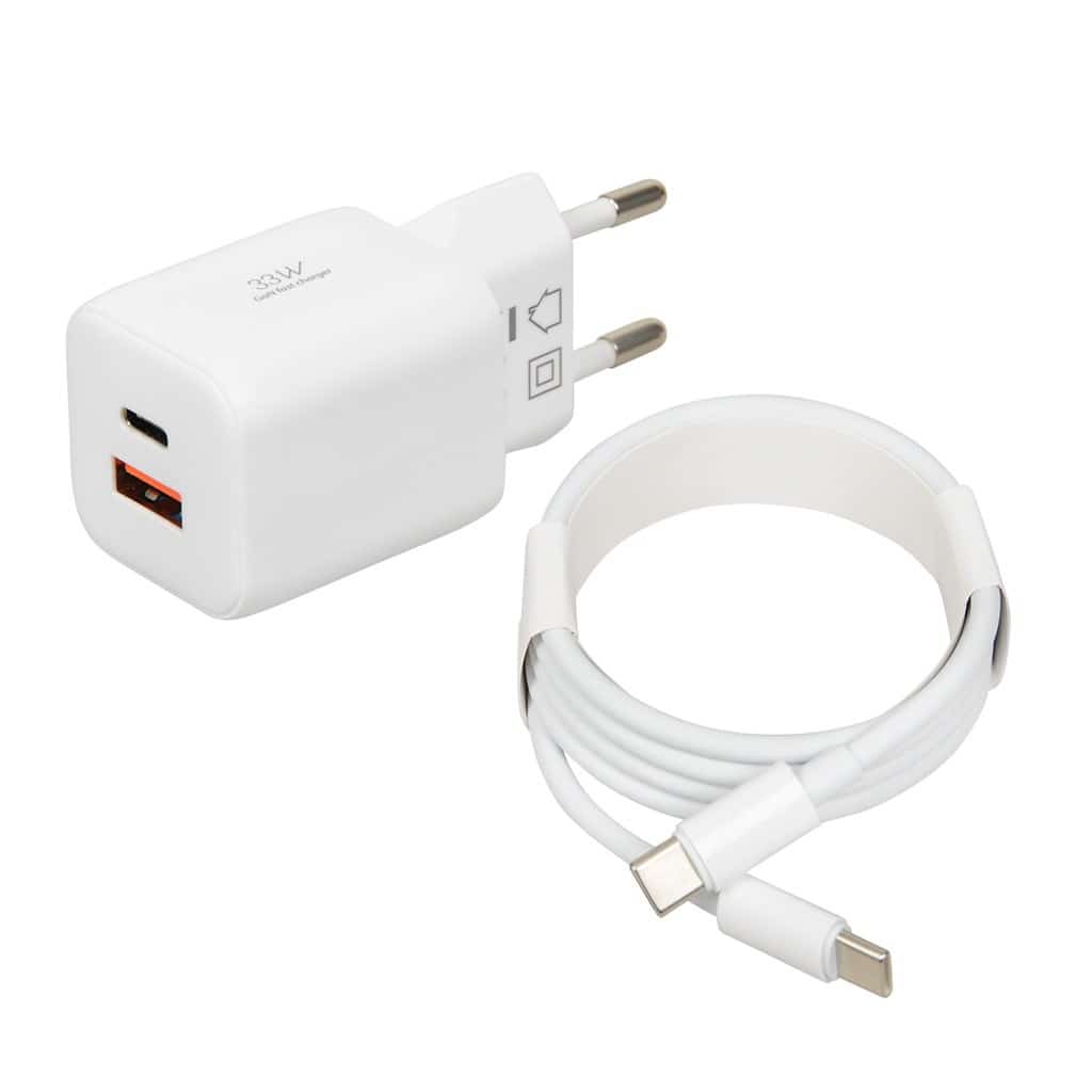 IBOX ŁADOWARKA UNIWERSALNA C-42 GAN PD33W USB A+C BIAŁY