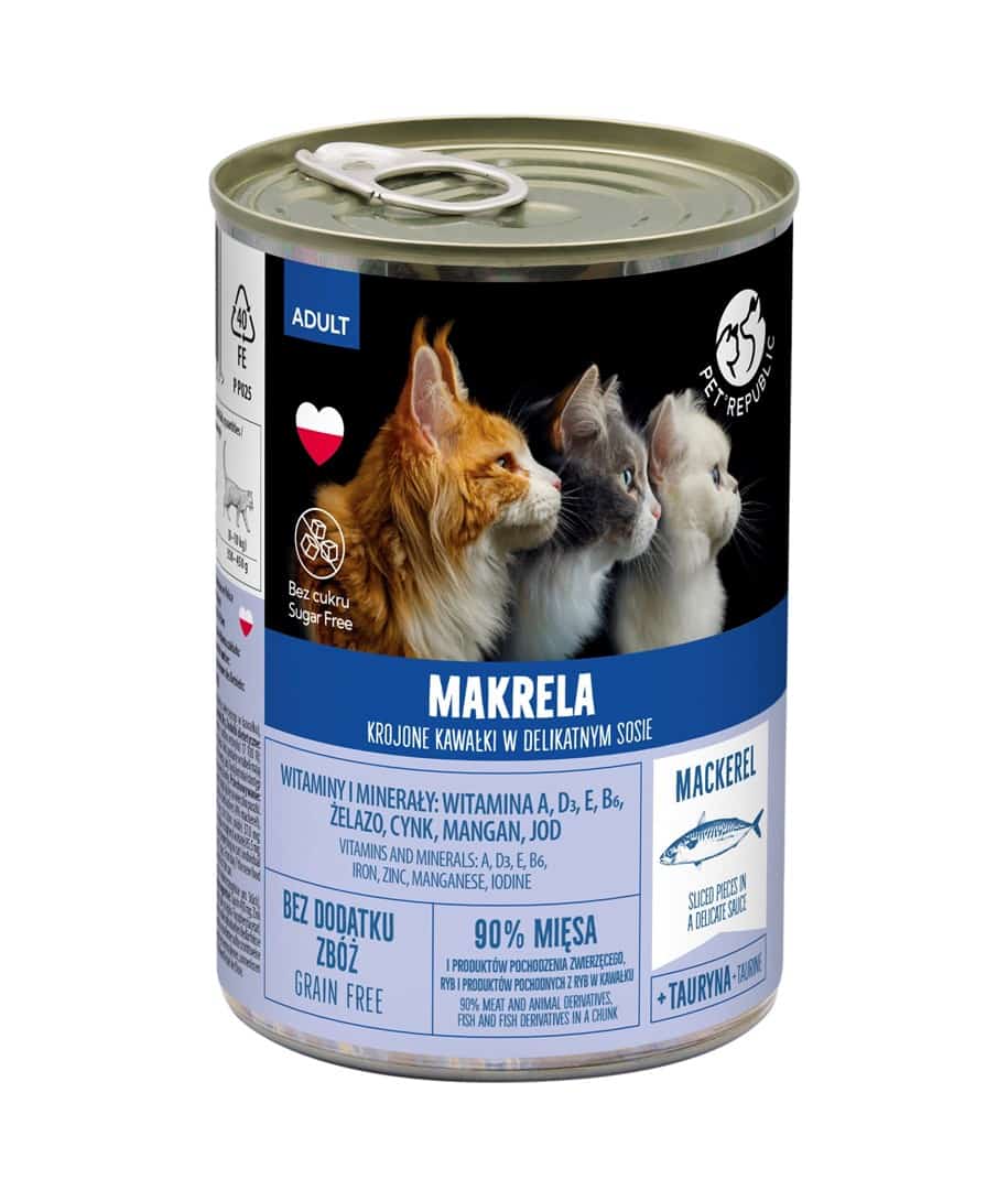 PETREPUBLIC Kawałki w sosie z makrelśy 400g