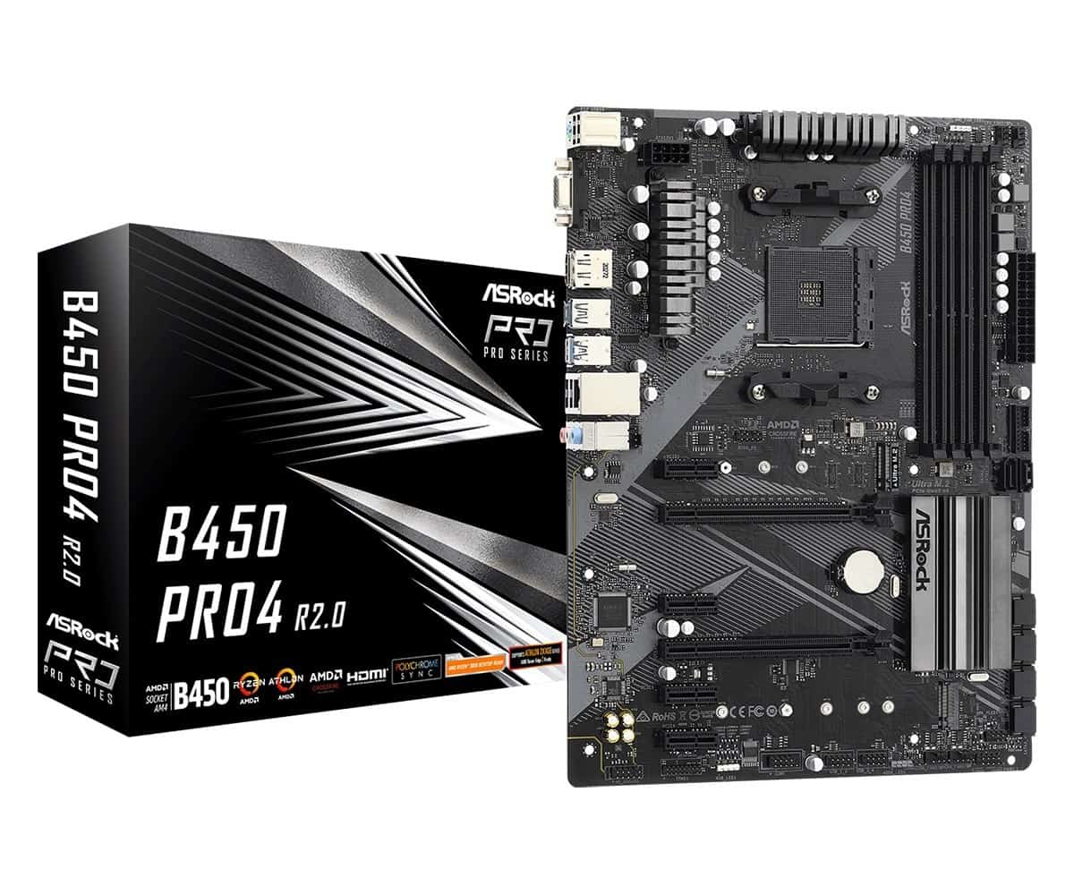 Płyta główna Asrock B450 PRO4 R2.0 Socket AM4
