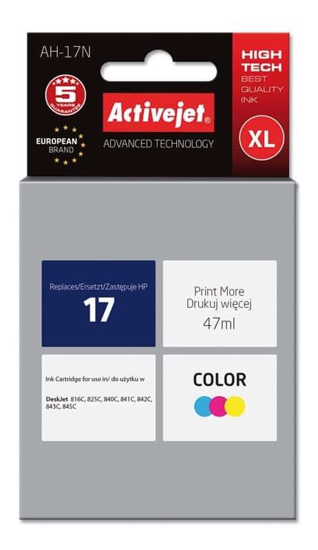 Activejet AH-17N Tusz 47ml Kolorowy do HP DeskJet