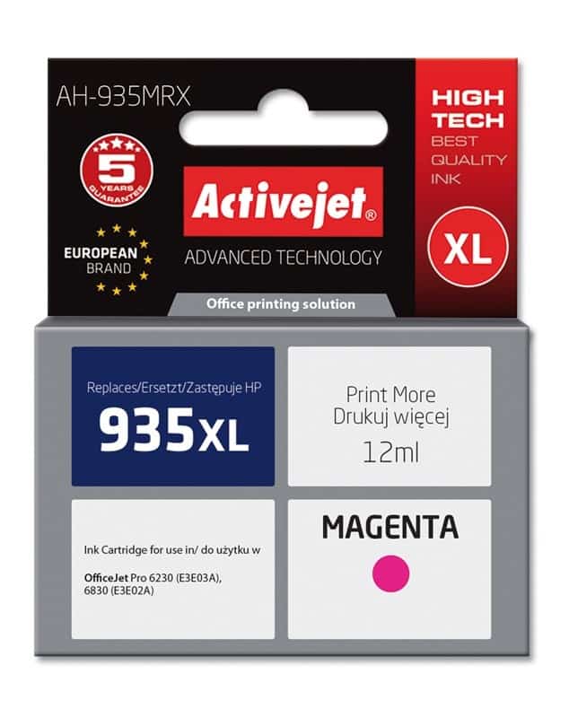Activejet AH-935MRX Tusz, 12 ml, czerwony, zamiennik HP 935XL