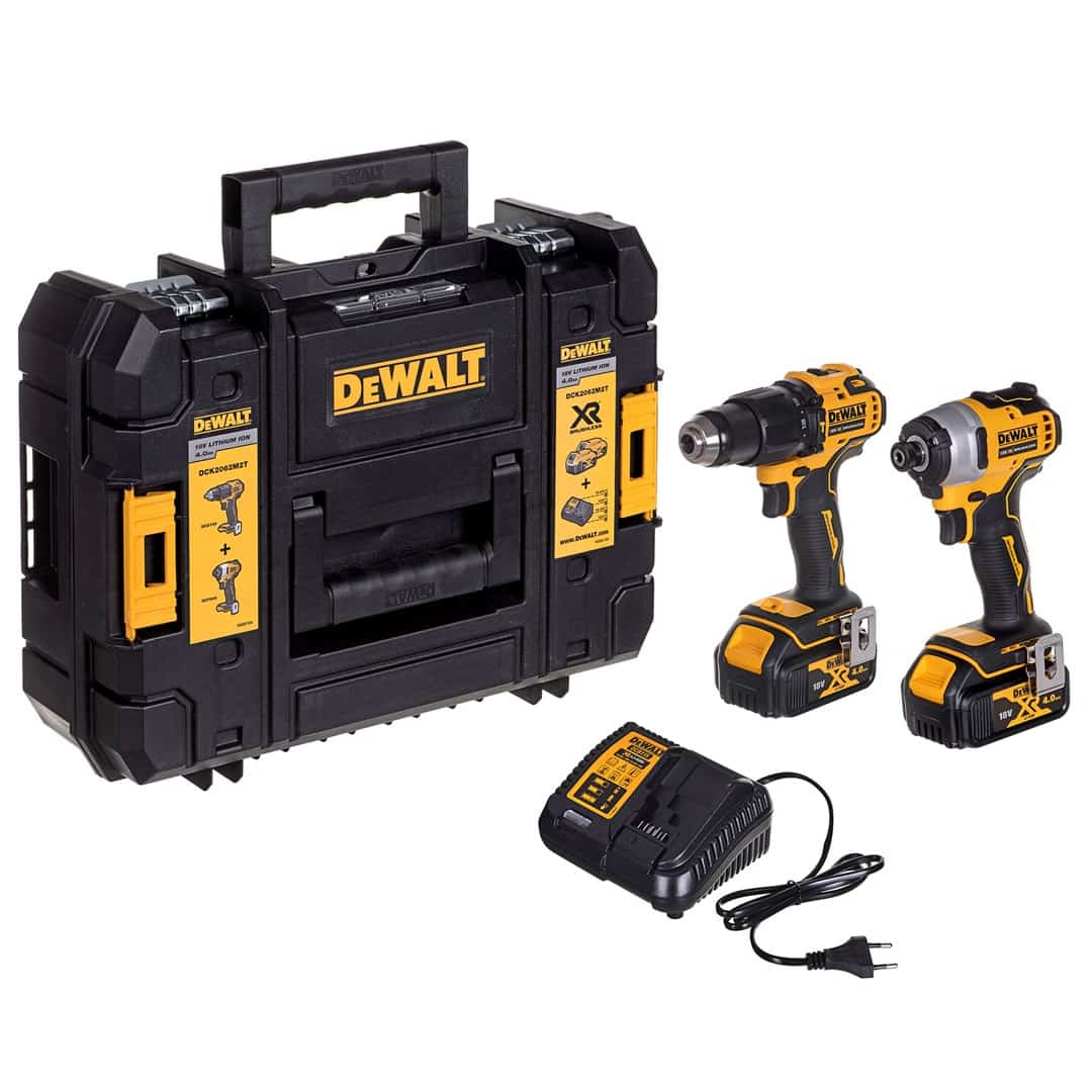 Zestaw narzędzi Combo 18V 2x4,0Ah DEWALT DCK2062M2T