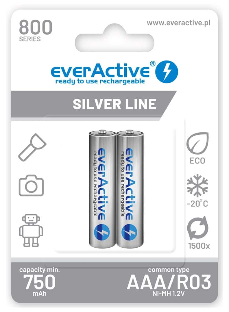 EVERACTIVE AKUMULATORKI AAA 800 MAH - 2 SZT