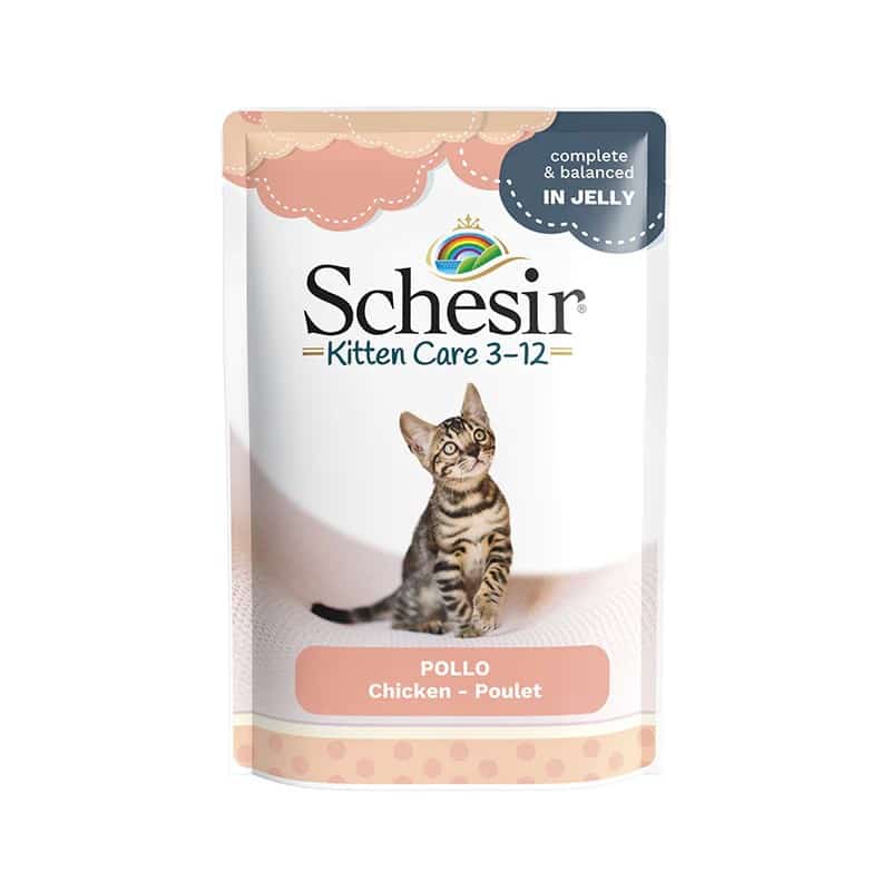 SCHESIR KITTEN Filety z kurczaka 85g - Junior