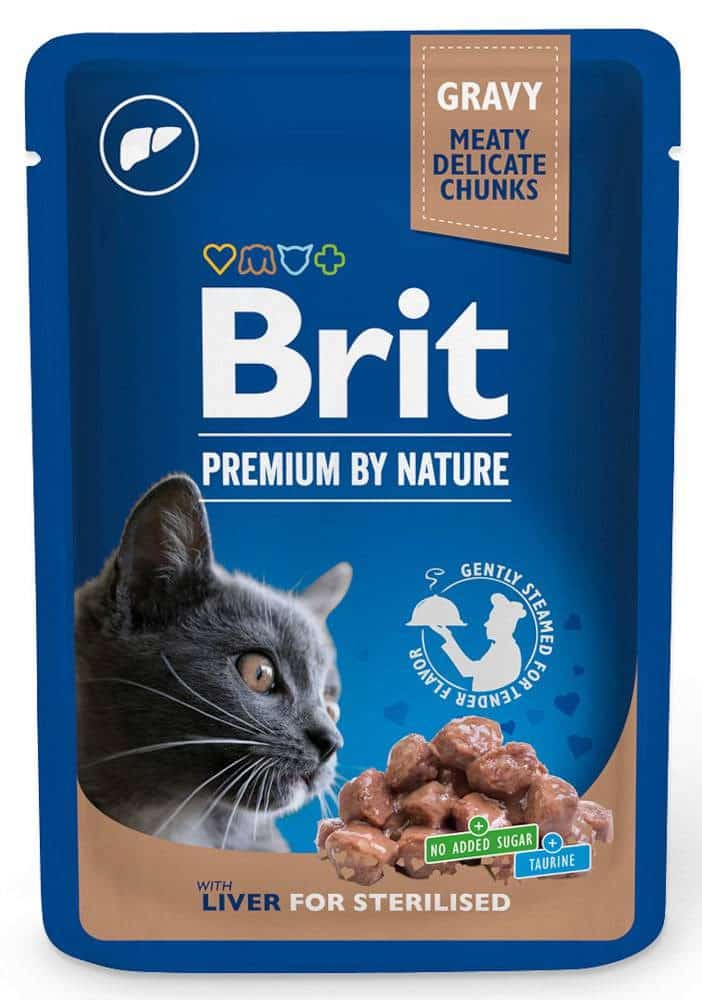 BRIT Premium Cat Liver Sterilised - 100 g